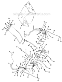 Part Location Diagram of 732-04432 MTD Spring-brake Rod