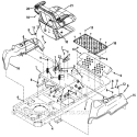 Page H Diagram and Parts List for 17AD2ACP004 RZT-50 2008 MTD Lawn Tractor