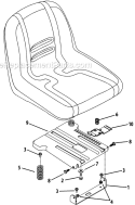Page K Diagram and Parts List for 17AF2ACP929 2009 MTD Lawn Tractor