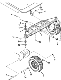 Part Location Diagram of 603-04385A-0691 MTD Axle Asm-front Piv