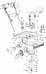 Parts Diagram and Parts List for 180-421-031  MTD Lawn Mower