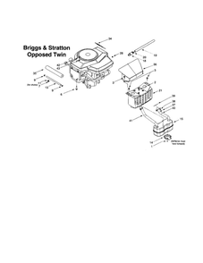Engine Accessories 2 Diagram and Parts List for 607  MTD Lawn Tractor