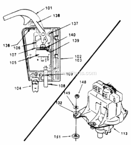 Part Location Diagram of 725-1597 MTD Interlock Trigger