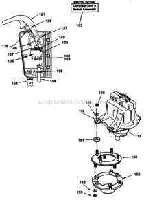 Page B Diagram and Parts List for 181-124K000 1991 MTD Lawn Mower