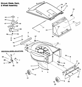 Part Location Diagram of 942-0553 MTD BLADE-20-In.