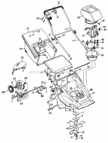 Part Location Diagram of 747-0538 MTD Catcher Frame