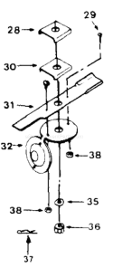 Part Location Diagram of 731-1218 MTD Adaptor Insulator