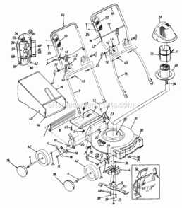 Part Location Diagram of 753-04867 MTD Grass Bag W/Logo