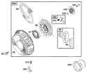 Part Location Diagram of BS-805951 MTD Spring-Rewind Starter