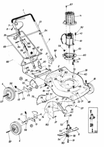 Parts Diagram and Parts List for 189-302-000 1989 MTD Lawn Mower