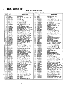 18 Hp 46-Inch Garden Tractor 2 Diagram and Parts List for 3398005  MTD Lawn Tractor