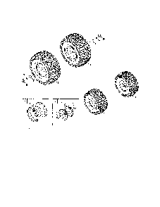 Wheels Diagram and Parts List for 13B7A1ZW099  MTD Lawn Tractor