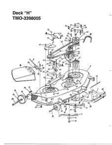18 Hp 46-Inch Garden Tractor 4 Diagram and Parts List for 3398005  MTD Lawn Tractor