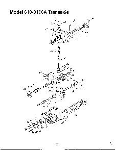 Transaxle Diagram and Parts List for SKU3102806  MTD Lawn Mower