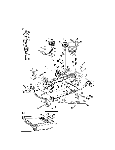 Deck Diagram and Parts List for 13AR91PS099  MTD Lawn Tractor