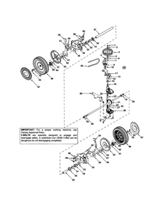 Wheels/Tires Diagram and Parts List for 440  MTD Lawn Mower