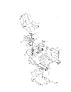Seat/fender Diagram and Parts List for 13AL77XT099  MTD Lawn Tractor