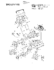 Mower Diagram and Parts List for 3747102  MTD Lawn Mower