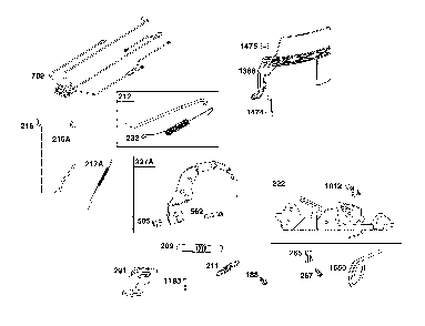 Controls Diagram and Parts List for 17ADFACS093  MTD Lawn Mower