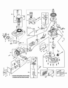 Engine_Assembly_1P61P0 Diagram and Parts List for 1P61P0  MTD Engine