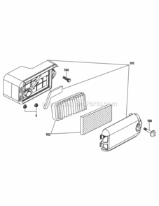 1P70C0A-11_Air_Cleaner Diagram and Parts List for 1P70C0A-11  MTD Engine