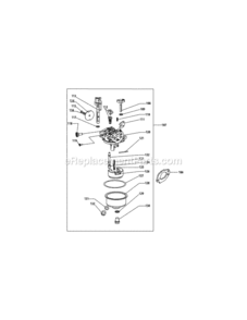 1P70C0A_Carburetor Diagram and Parts List for 1P70C0A  MTD Engine
