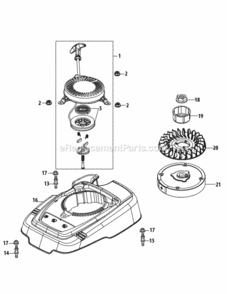 1P70L0A-11_Flywheel_And_Shroud Diagram and Parts List for 1P70L0A-11  MTD Engine