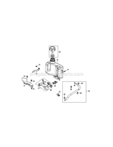 1P70L0A_Fuel_Tank_And_Mounting Diagram and Parts List for 1P70L0A  MTD Engine