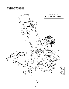 20" rotary mower page 2 Diagram and Parts List for 3708808  MTD Lawn Mower
