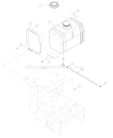 Page T Diagram and Parts List for 2054F 55AF3B6K195 MTD Lawn Mower