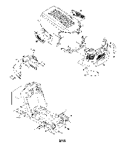 Bumper/hood Diagram and Parts List for 13A878XT299  MTD Lawn Tractor