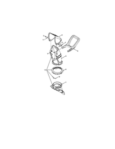 Chute/Handle Diagram and Parts List for 31AE160-062  MTD Snow Blower