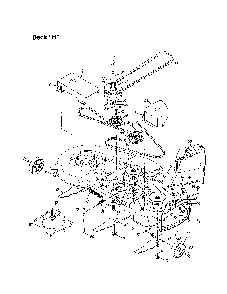 46" deck "h" Diagram and Parts List for 13AQ675G062  MTD Lawn Tractor