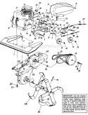 Page C Diagram and Parts List for 210-381-105/21713 1990 MTD Tiller
