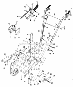 Parts Diagram and Parts List for 210-381-192  MTD Tiller