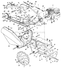 Page D Diagram and Parts List for 210-405-000 1990 MTD Tiller
