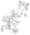 Page C Diagram and Parts List for 210-405-141 1990 MTD Tiller