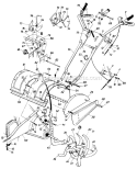 Page C Diagram and Parts List for 210-406-118/28714 1990 MTD Tiller