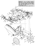 Page D Diagram and Parts List for 210-406-121 1990 MTD Tiller