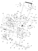 Page B Diagram and Parts List for 21030C 1986 MTD Tiller