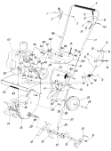 Page B Diagram and Parts List for 21030S 1985 MTD Tiller