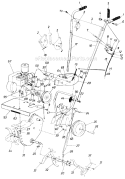 Page B Diagram and Parts List for 21031-8 1988 MTD Tiller