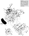 Page B Diagram and Parts List for 210430 1990 MTD Tiller