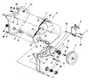 Page A Diagram and Parts List for 211-020-130 1991 MTD Tiller