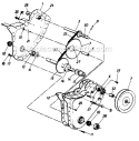 Page A Diagram and Parts List for 211-021-000 1991 MTD Tiller