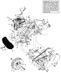 Page B Diagram and Parts List for 211-430-192 1991 MTD Tiller