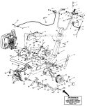 Page B Diagram and Parts List for 211020 1991 MTD Tiller