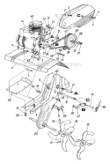 Page A Diagram and Parts List for 212-340-031 B063-089 -1992 MTD Tiller