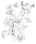 Part Location Diagram of 831-08234 MTD Throttle Control Box Ass'y.