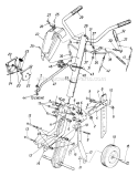 Page B Diagram and Parts List for 213-390-016 1993 MTD Tiller